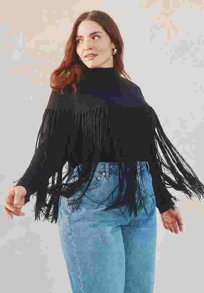 Fringe Half Sweater image number 3