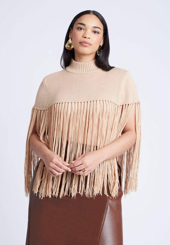 Fringe Half Sweater image number 0