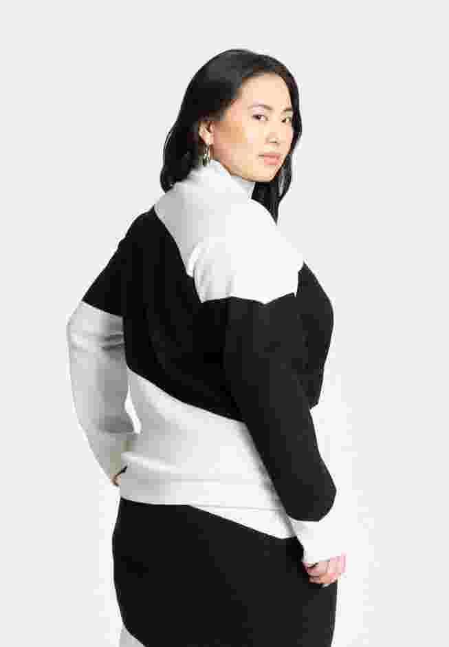 Diagonal Stripe Sweater image number 2