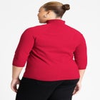 Three Quarter Sleeve Turtleneck Sweater image number null