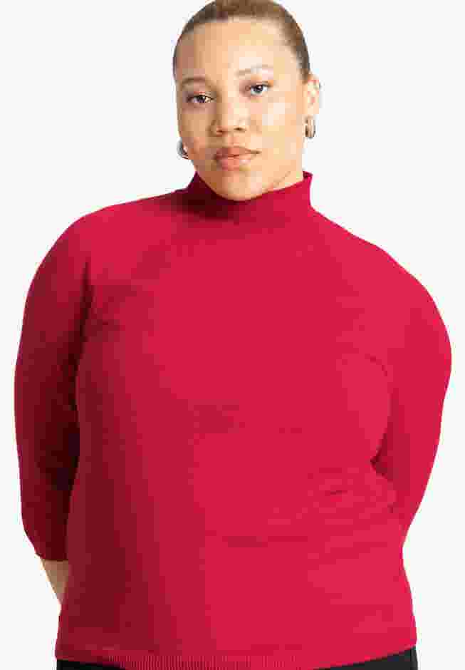 Three Quarter Sleeve Turtleneck Sweater image number 0