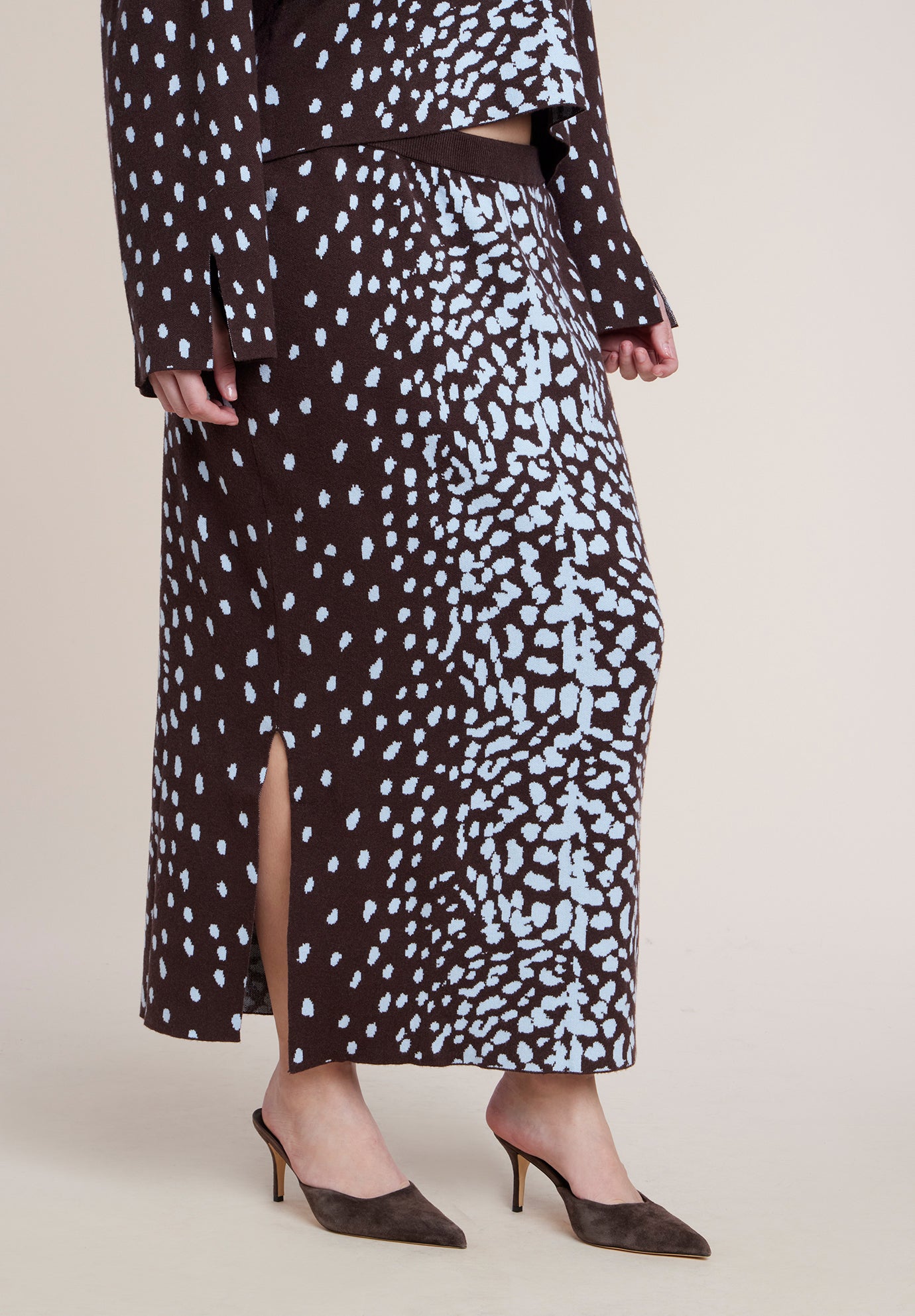 Intarsia Sweater Skirt image number 1