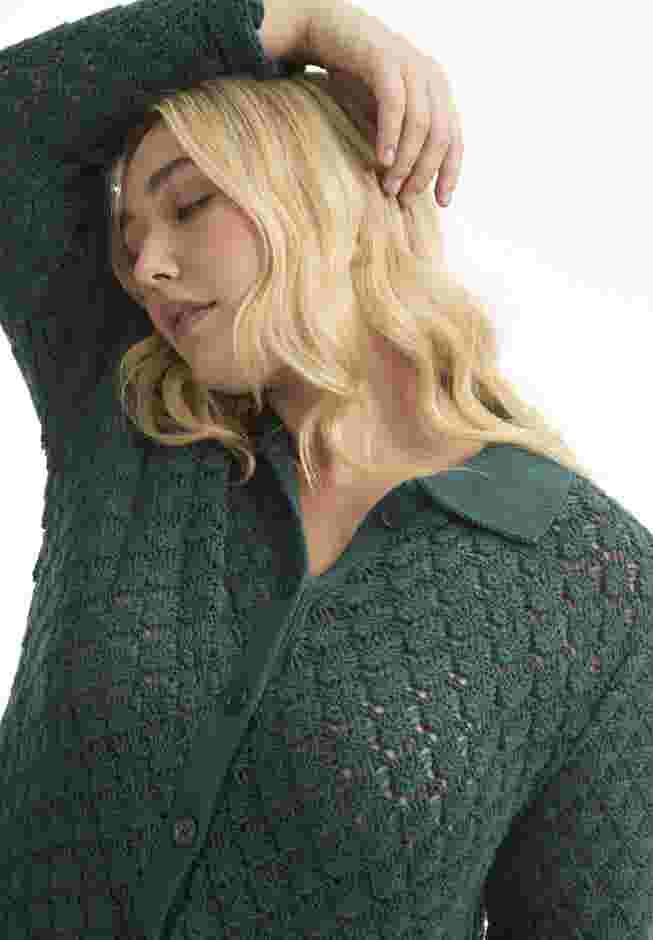 Crochet Button Down Shirt image number 2
