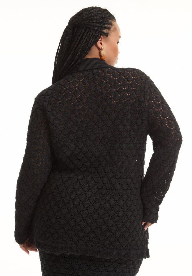 Crochet Button Down Shirt image number 1