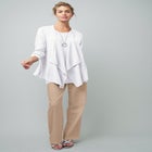 Lightweight Linen-Blend Straight-Leg Pants image number null