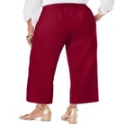 Wide Leg Linen Crop Pant image number null