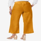 Wide Leg Linen Crop Pant image number null
