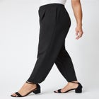 Stretch Knit Crepe Straight Leg Pants image number null
