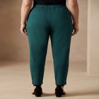 Stretch Knit Crepe Straight Leg Pants image number null