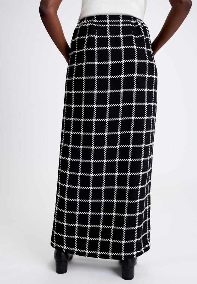 Side-Button Wool Skirt image number 1