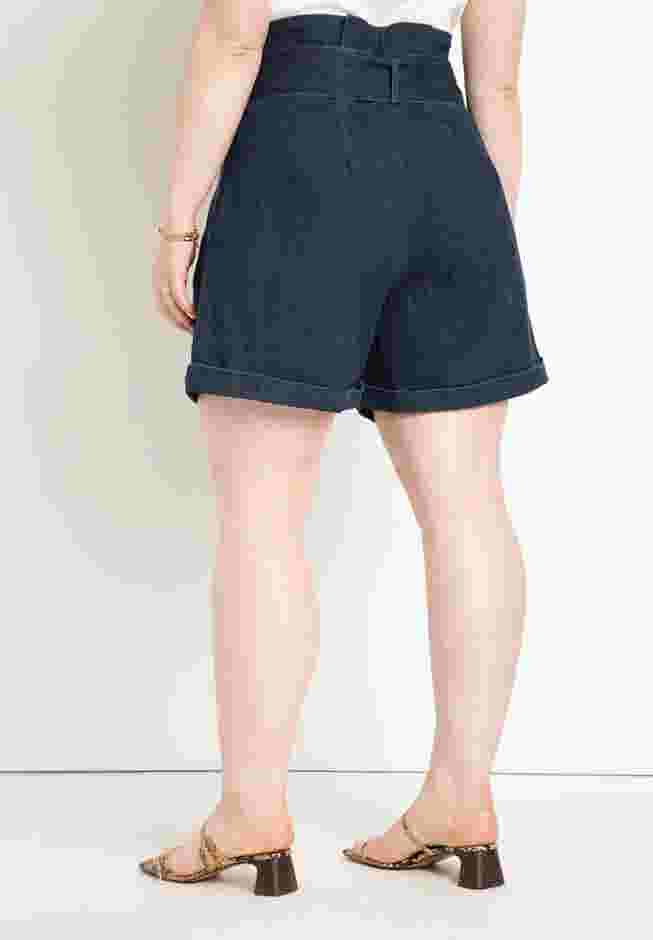 Denim Shorts With Belt image number 2