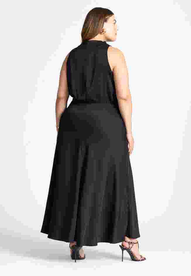 Draped Satin Maxi Dress image number 1