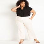 The 365 Suit Crop Flare Leg Trouser image number null