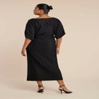 Draped Plisse Dress image number null