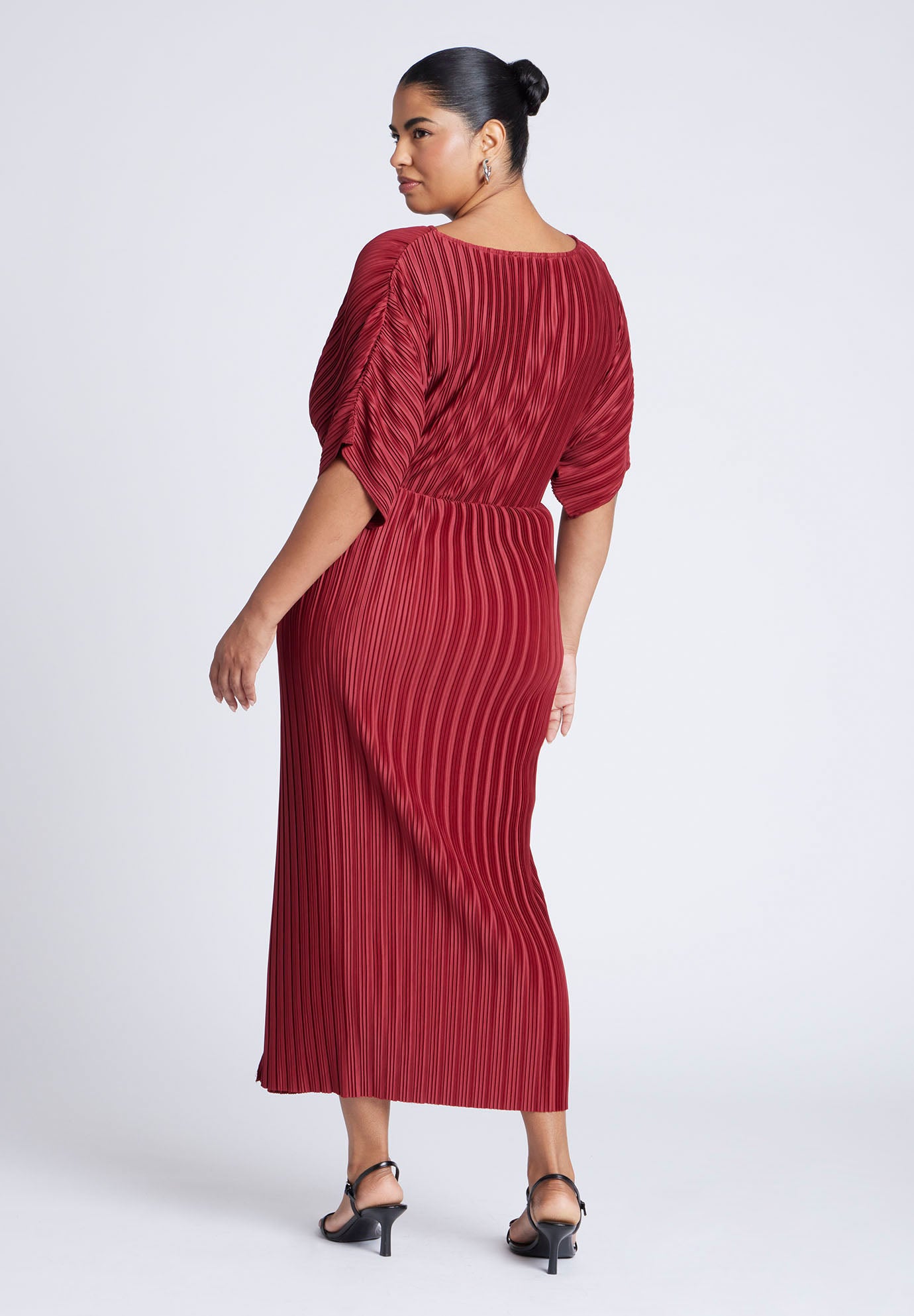 Draped Plisse Dress image number 1