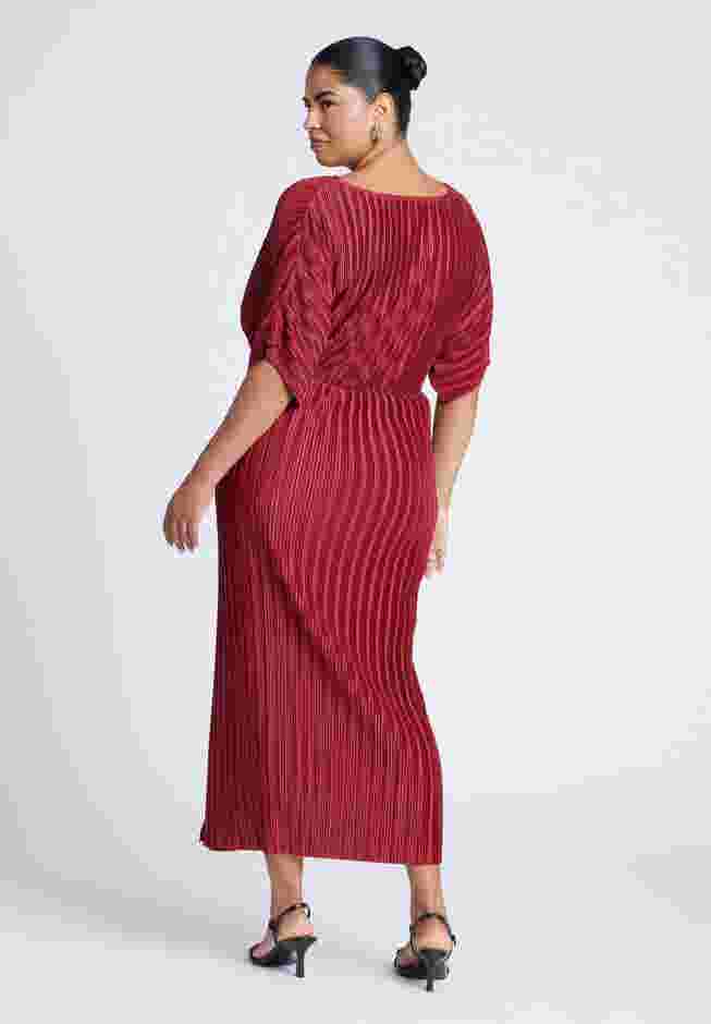 Draped Plisse Dress image number 1