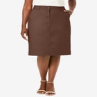 Stretch Cotton Chino Skirt image number null