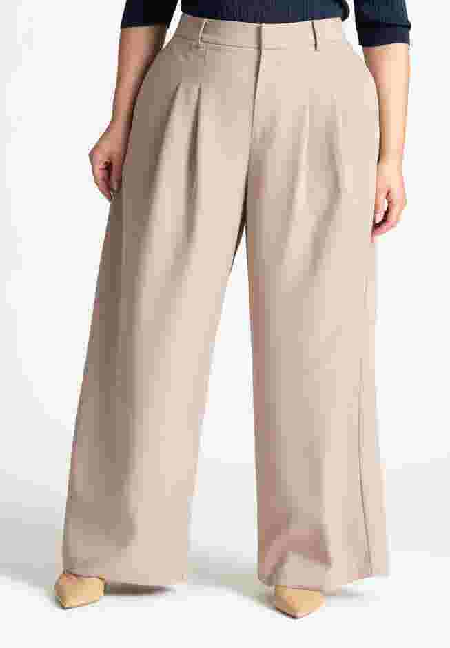 The Fluid Crepe Wide Leg Pant image number 1