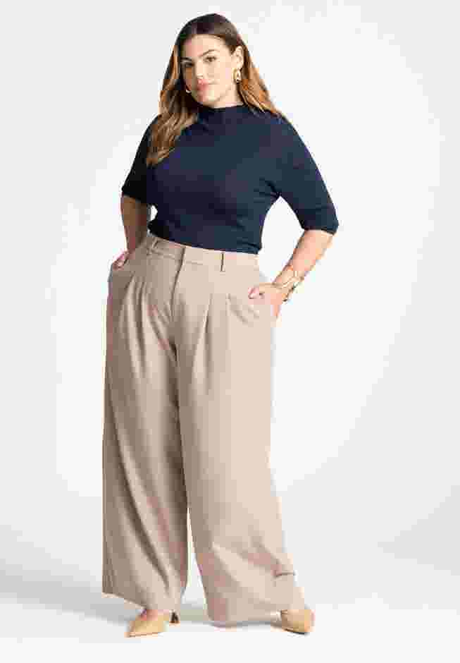 The Fluid Crepe Wide Leg Pant image number 0