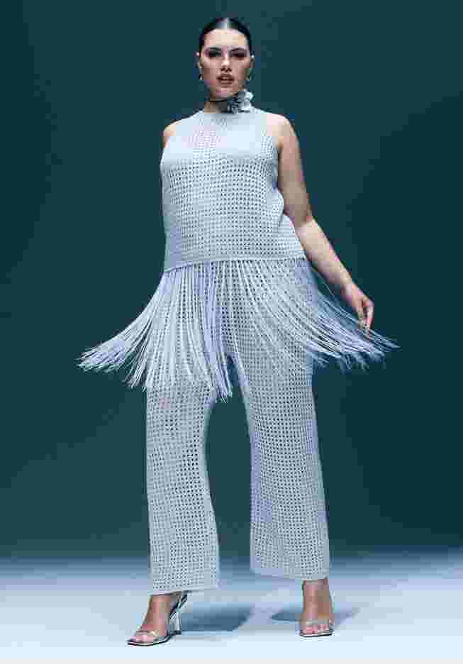 Metallic Crochet Pant image number 0