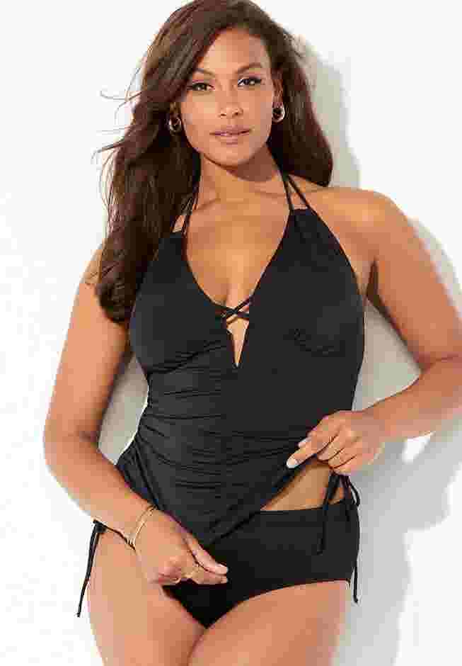 Plunge Tankini Top image number 4
