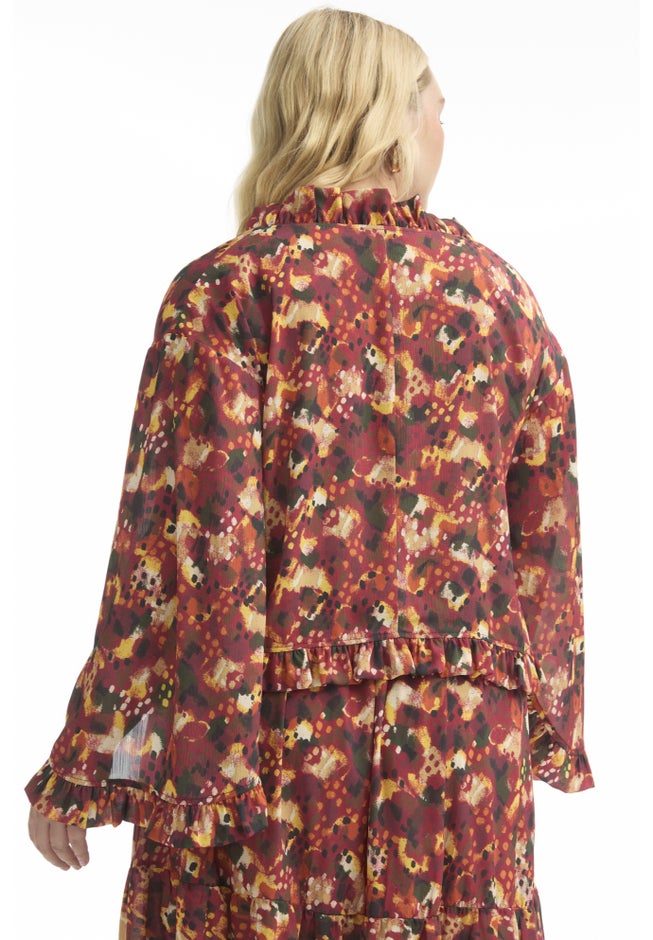 Ruffle Tie-Front Top image number 1