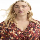 Ruffle Tie-Front Top image number null