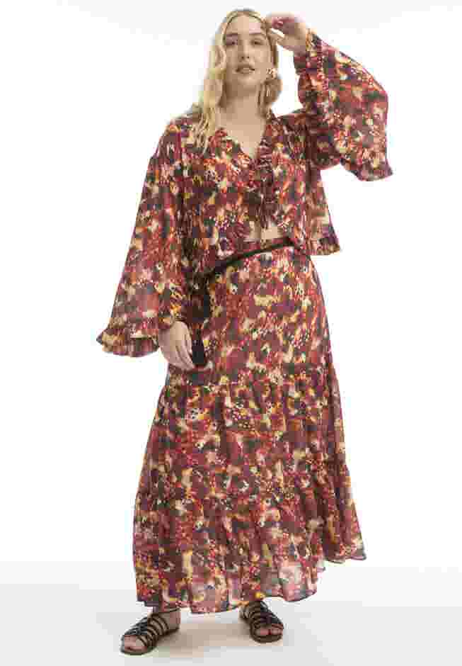Ruffle Tie-Front Top image number 0
