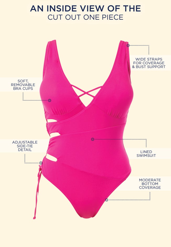 Cut Out One Piece Swimsuit image number null