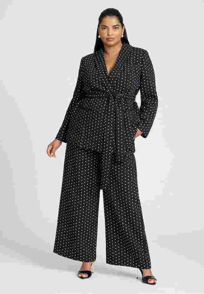 Printed Crepe Wide Leg Pant image number 0