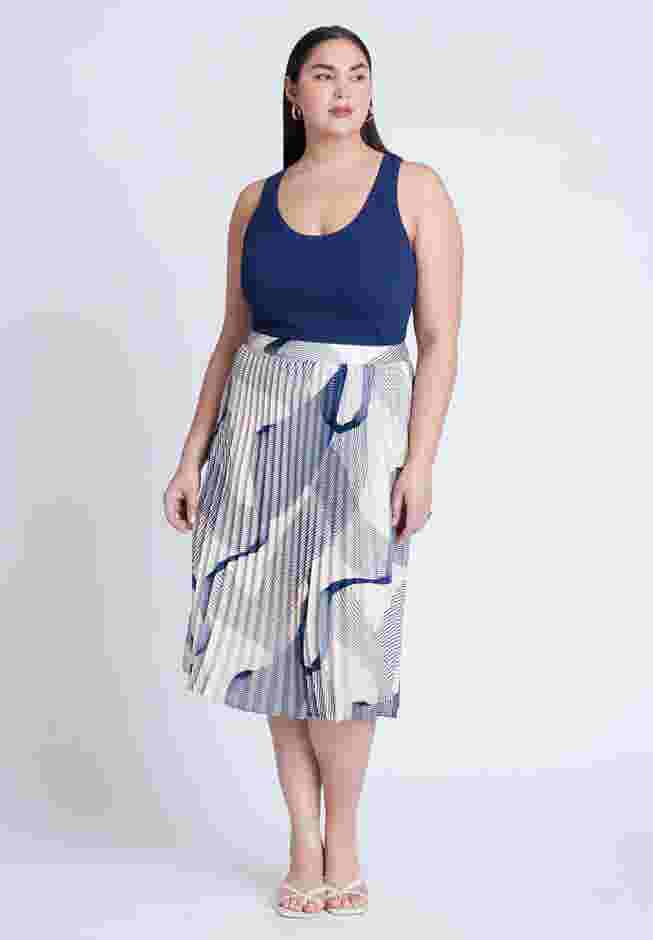 Pleated Midi Skirt image number 1