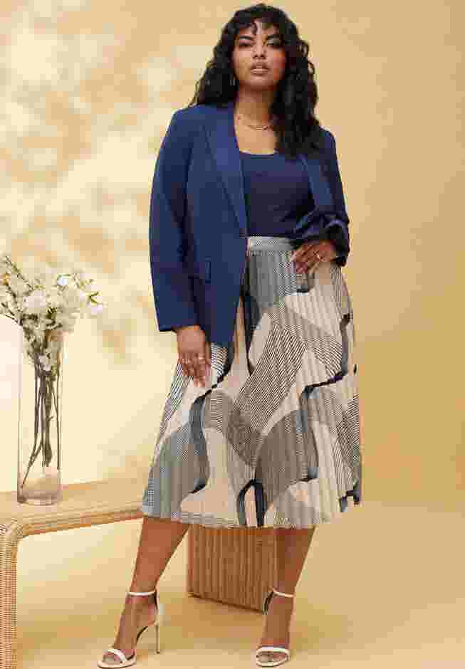 Pleated Midi Skirt image number 0