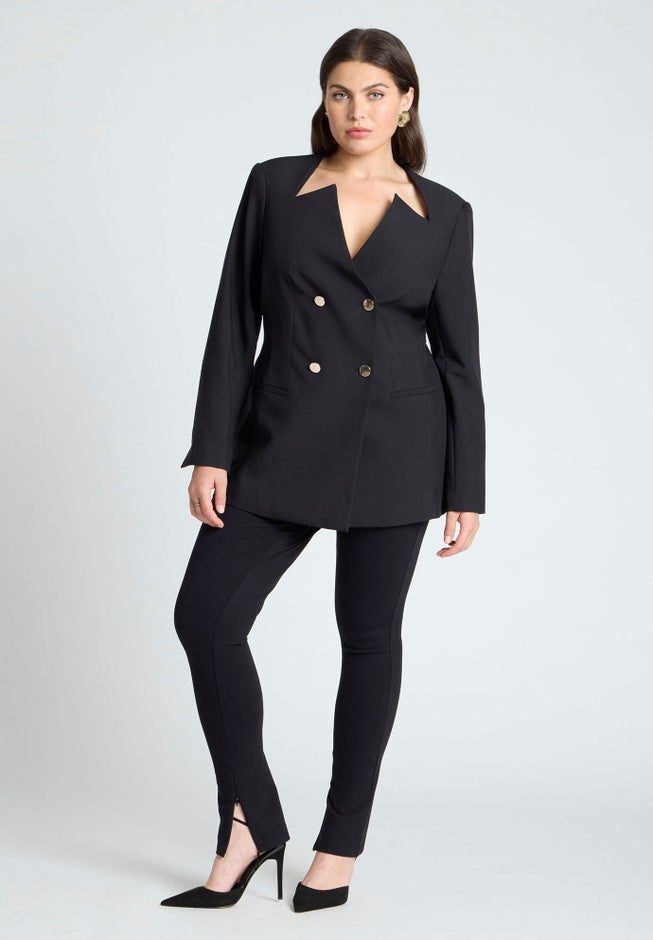 Cutaway Neckline Blazer image number 2