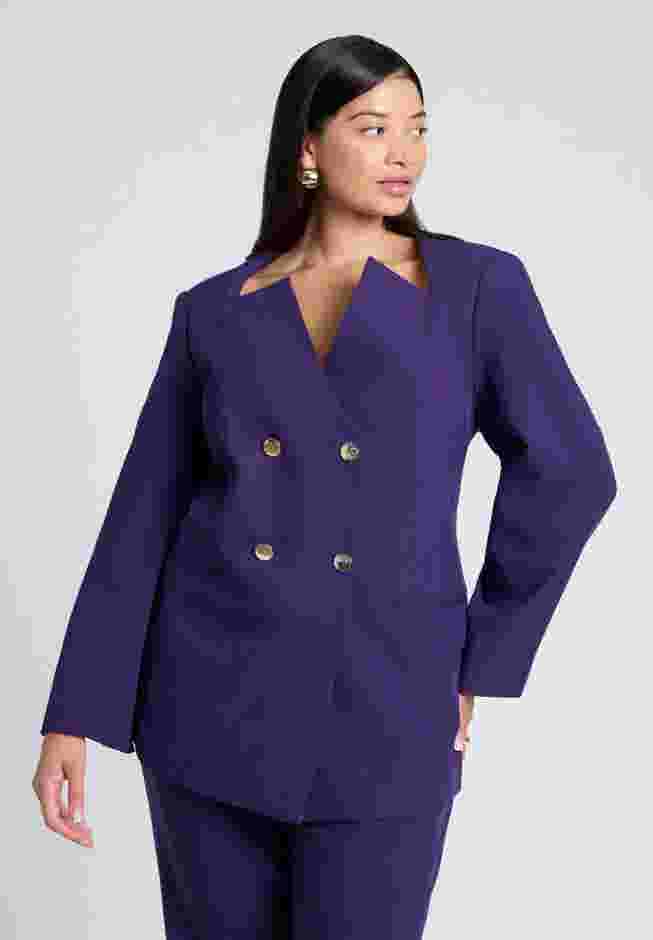 Cutaway Neckline Blazer image number 0