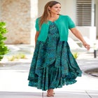 Georgette Flyaway Maxi Dress image number null