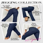 Stretch Denim Crop Jeggings image number null