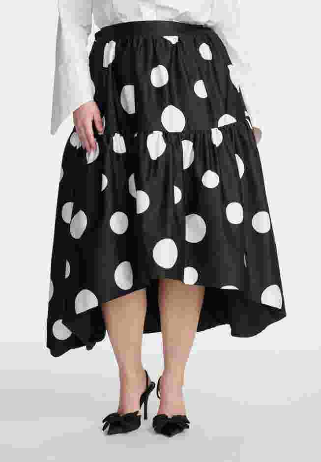 ELOQUII x kate spade new york Tiered Dot Maxi Skirt image number 2