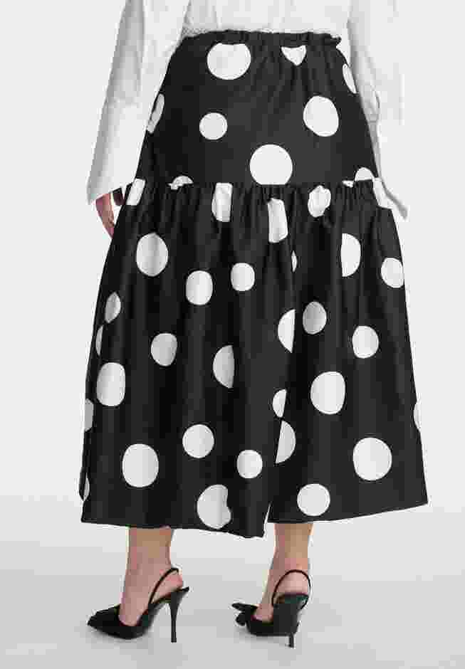 ELOQUII x kate spade new york Tiered Dot Maxi Skirt image number 3