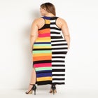 Mixed Stripe Ribbed Dress image number null