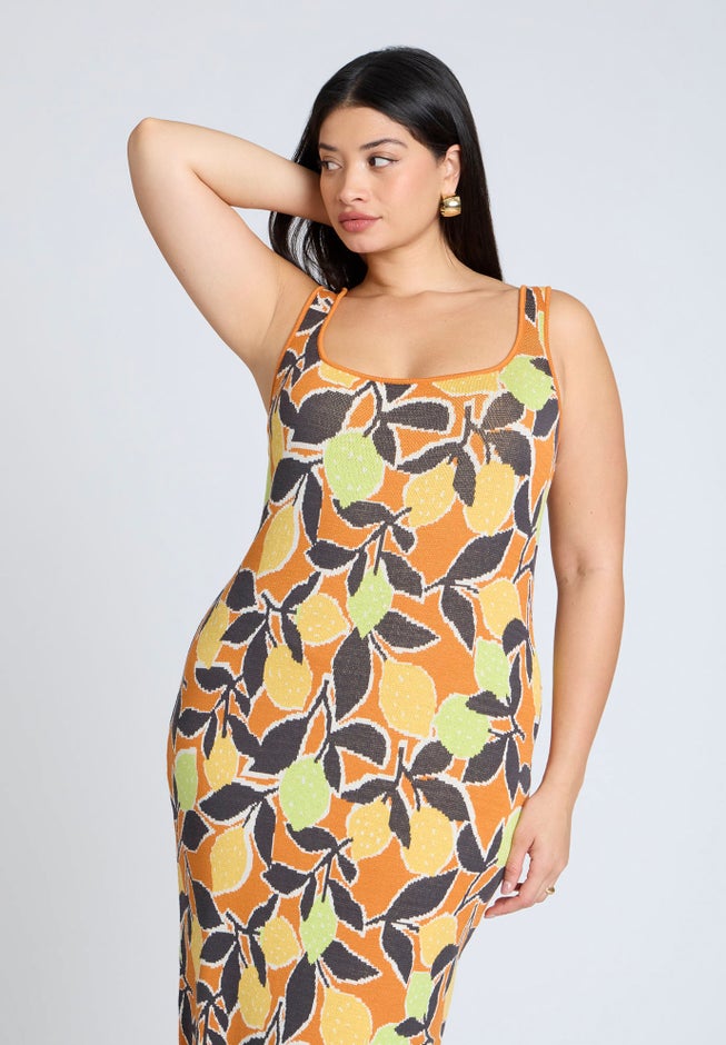 Intarsia Column Dress image number 2