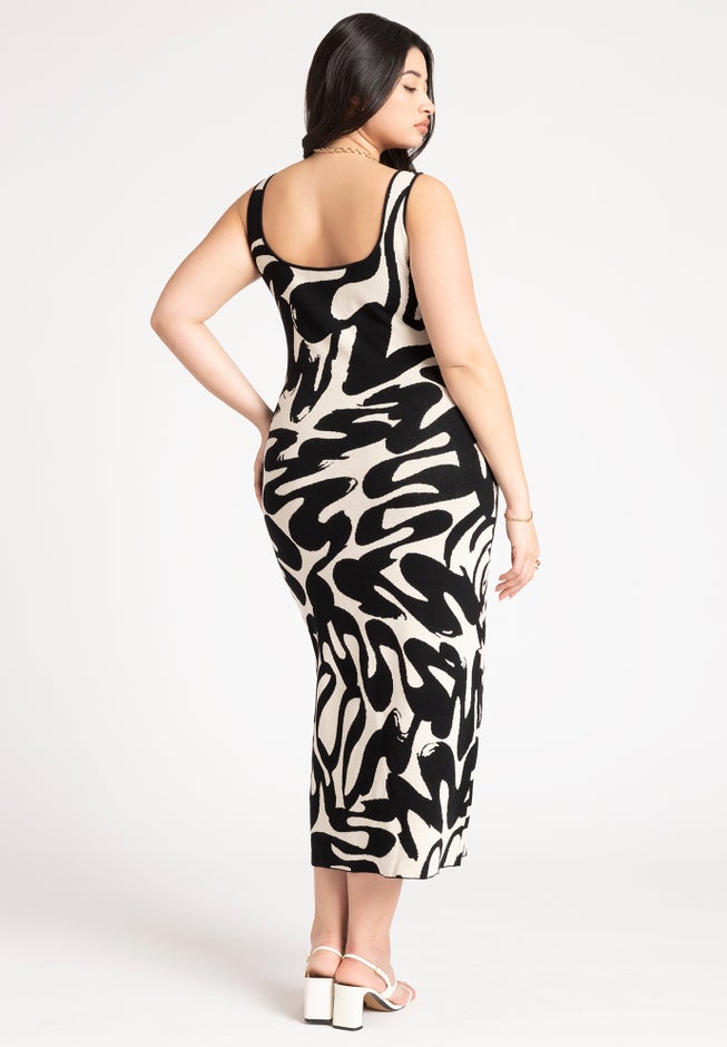 Intarsia Column Dress image number 1