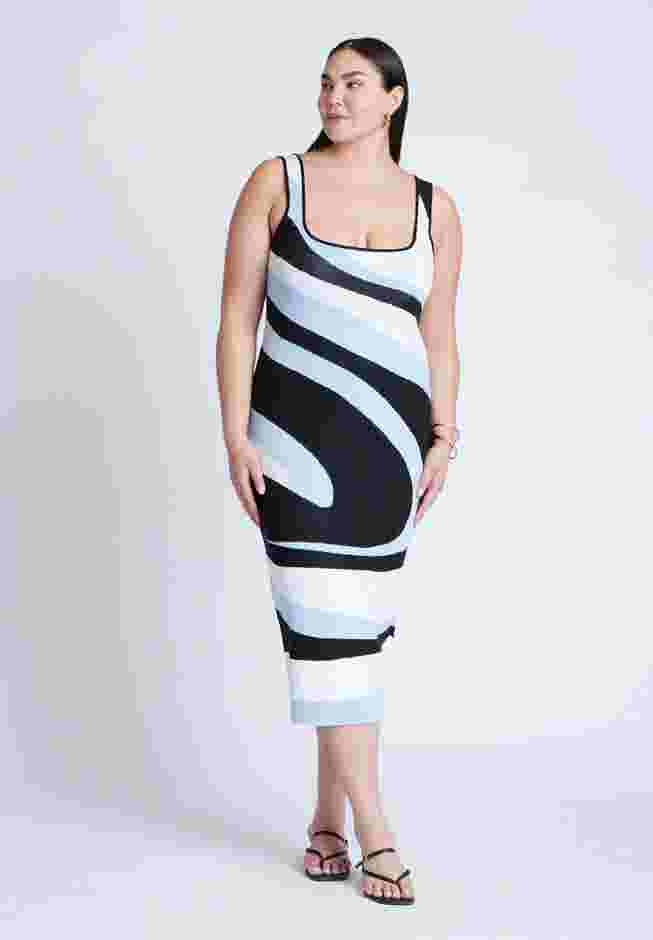 Intarsia Column Dress image number 0