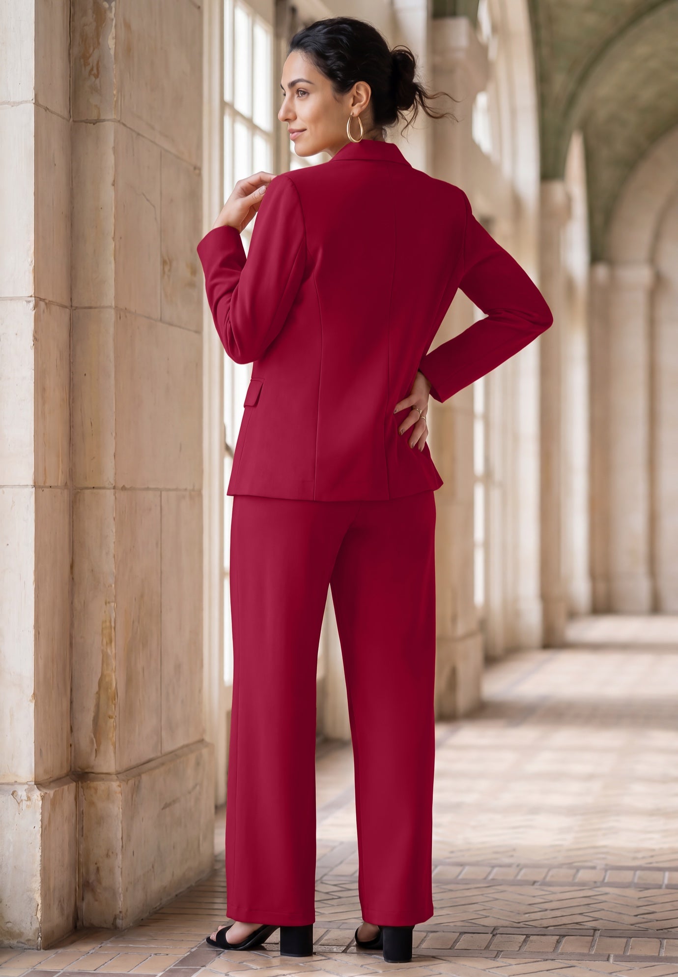Bi-Stretch Shaped Blazer image number 2