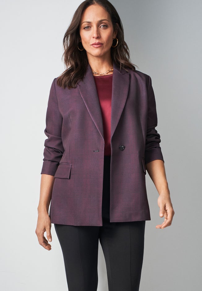 Bi-Stretch Shaped Blazer image number 1