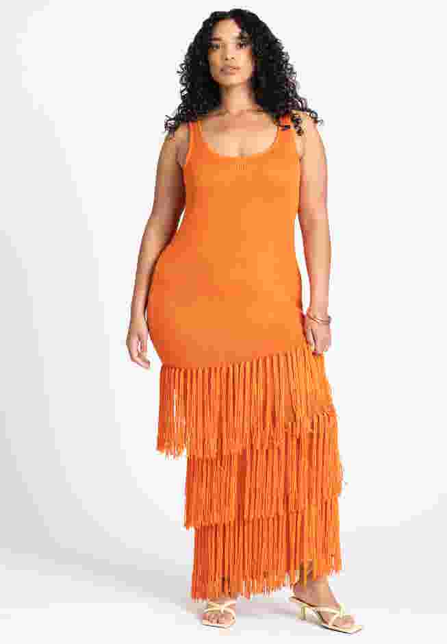 Fringe Sweater Dress image number 0