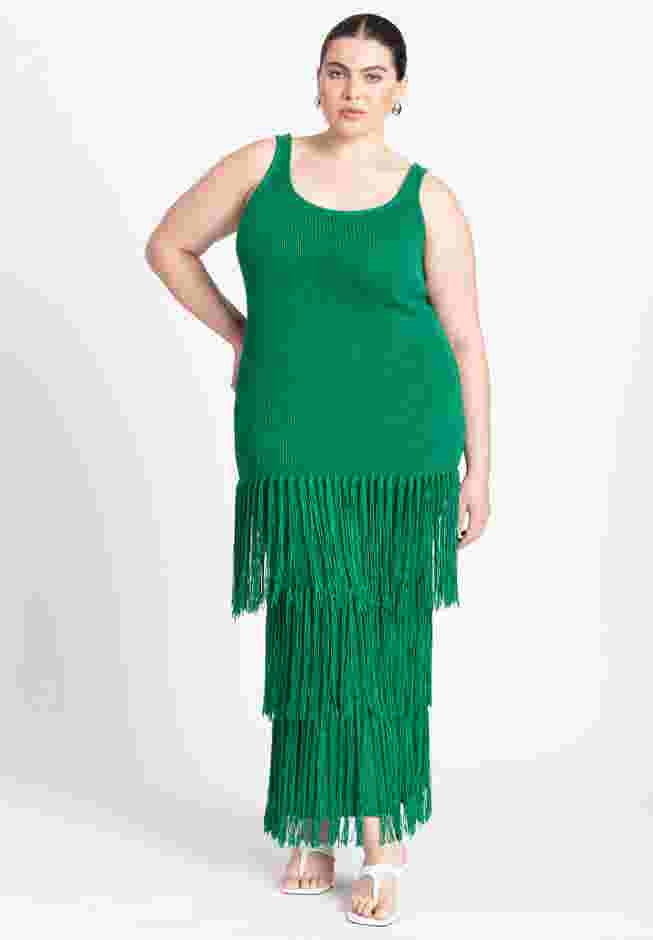 Fringe Sweater Dress image number 0