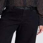 Faux Leather Detail Jeans image number null