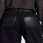 Faux Leather Detail Jeans image number null