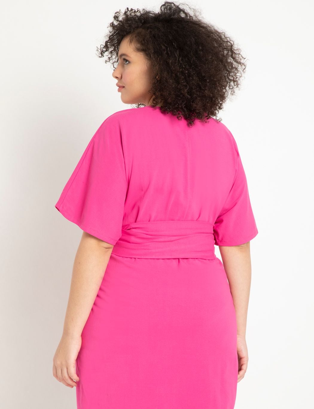 Cross Front Flutter Sleeve Dress image number 1