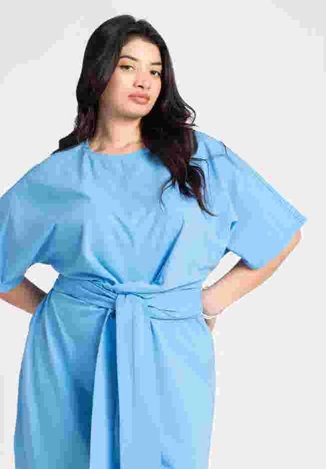 Cross Front Flutter Sleeve Dress image number 2